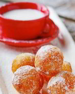 Творожные пончики, жаренные в масле