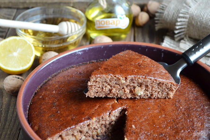 Рецепт коврижки медовой постной