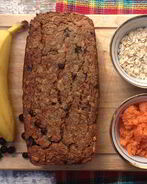 Овсяно-банананово-морковная коврижка