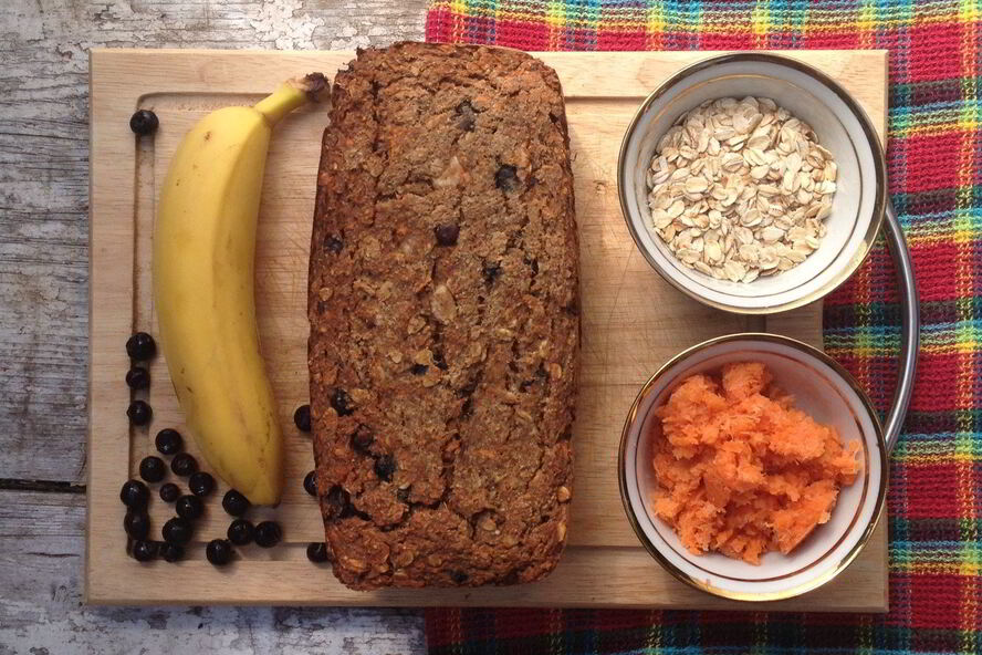 Рецепт овсяно-банананова-морковной коврижка