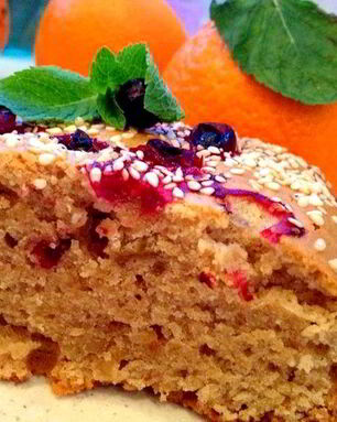 Постная коврижка с апельсиновым соком