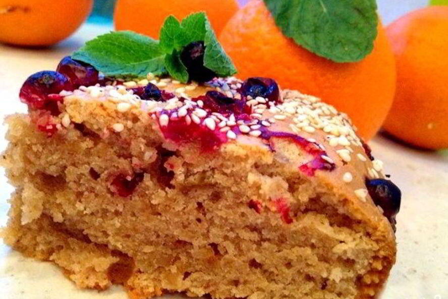 Рецепт постной коврижки с апельсиновым соком