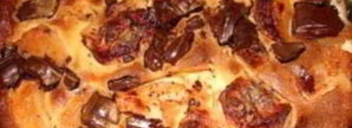 шарлотка шоколадная с яблоками. Шаг 5