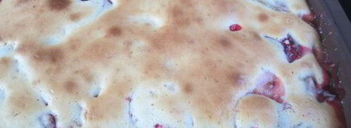 шарлотка сметанная слава сливам. Шаг 5