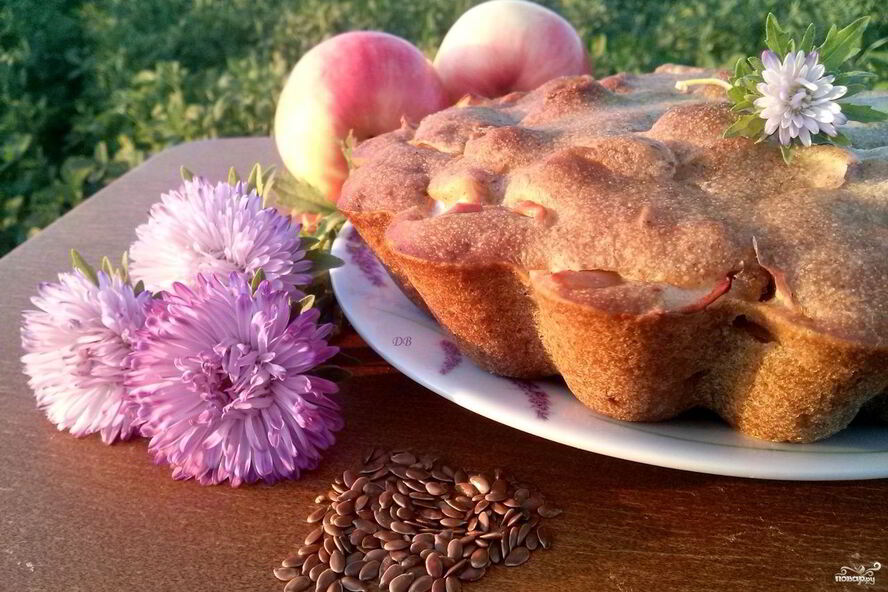 Рецепт вегетарианской шарлотки без яиц