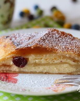 Австрийский штрудель с творожной начинкой