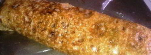 быстрый штрудель из лаваша с грушей. Шаг 11