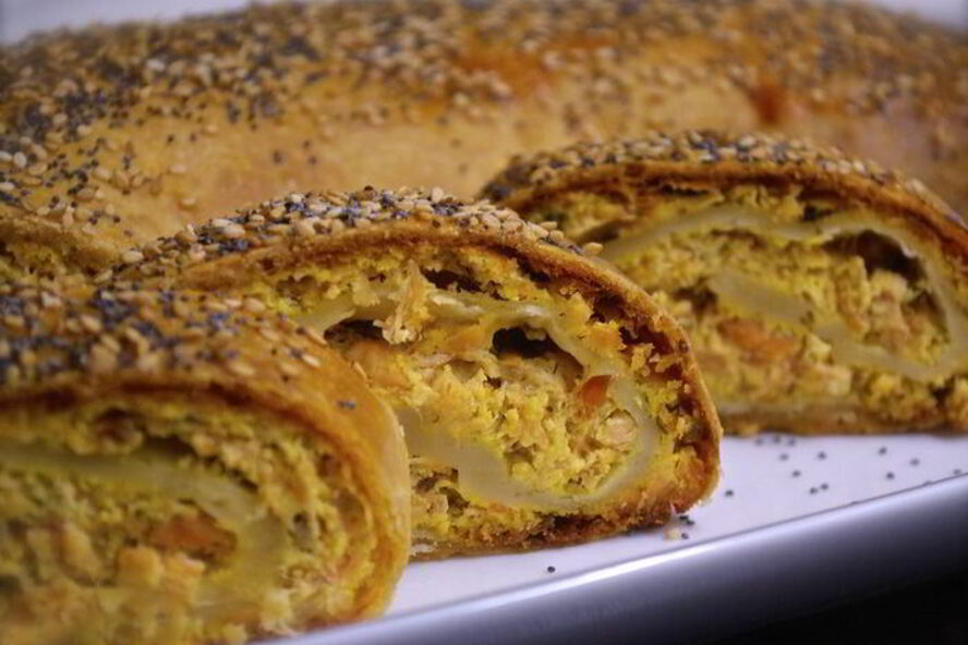 Рецепт рыбного штруделя