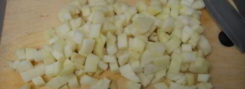 штрудель грушевый с творогом из слоёного теста. Шаг 3