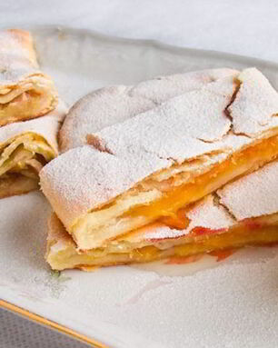 Штрудель из творожного теста