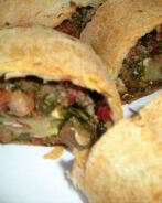 Штрудель с ботвой