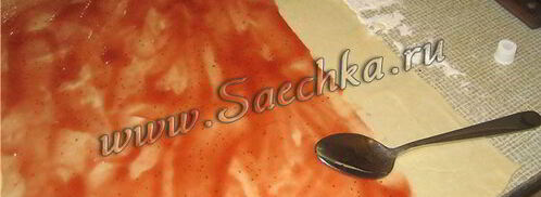 штрудель с творогом и вишней. Шаг 7