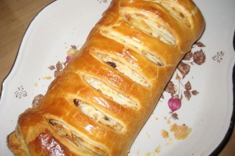Рецепт штруделя с яблоками и изюмом