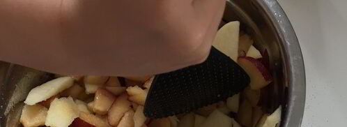 яблочно-сливовый штрудель с ванильным соусом. Шаг 3