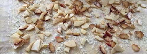 яблочно-сливовый штрудель с ванильным соусом. Шаг 8