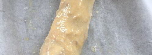 яблочно-сливовый штрудель с ванильным соусом. Шаг 10