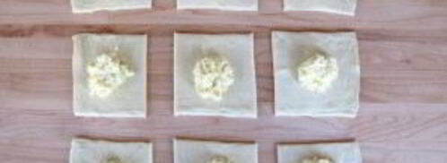 слойки из бездрожжевого теста с сыром. Шаг 4