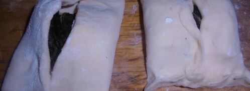 слойки с сыром и морской капустой. Шаг 5