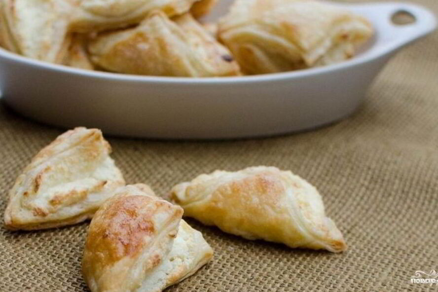 Рецепт слоек с творогом