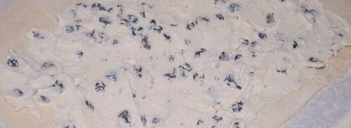 слойки с творожной начинкой и изюмом. Шаг 3