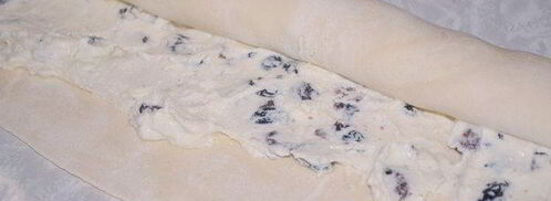 слойки с творожной начинкой и изюмом. Шаг 4