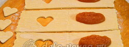 слойки с яблочным пюре. Шаг 6