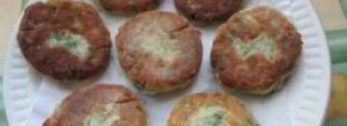 соленые сырники с зеленью. Шаг 6