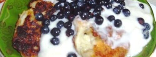 сырники с черникой. Шаг 4