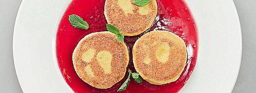 сырники с кукурузной мукой и вареньем. Шаг 9