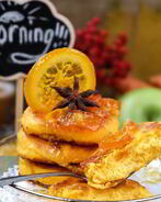 Сырники с морковью и цитрусовым соусом