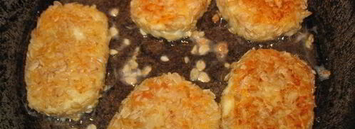 сырники с шоколадом в овсяной панировке. Шаг 8