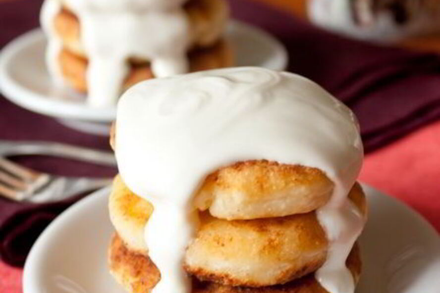 Рецепт сырников с вишней