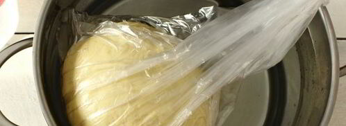 быстрое тесто для пирожков в духовке. Шаг 12