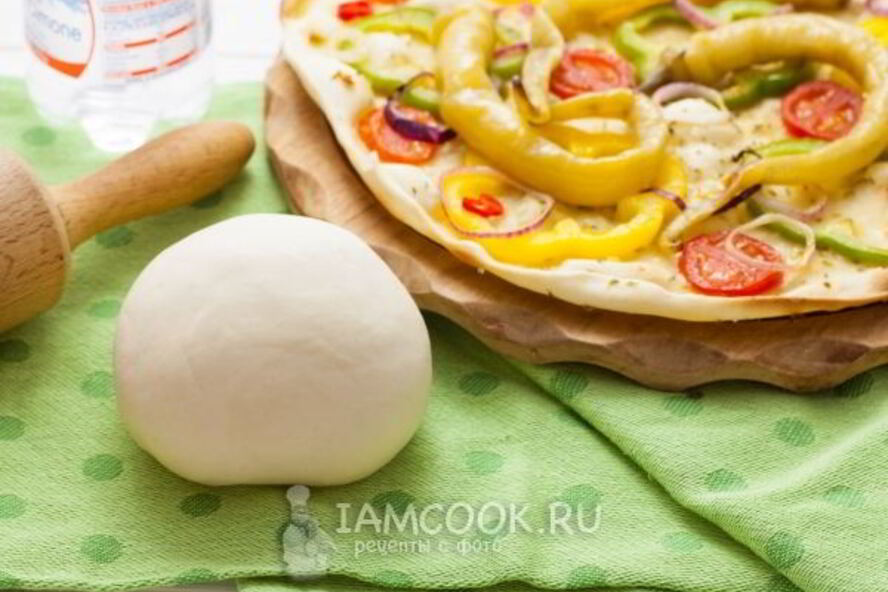 Рецепт постного теста для пиццы без дрожжей