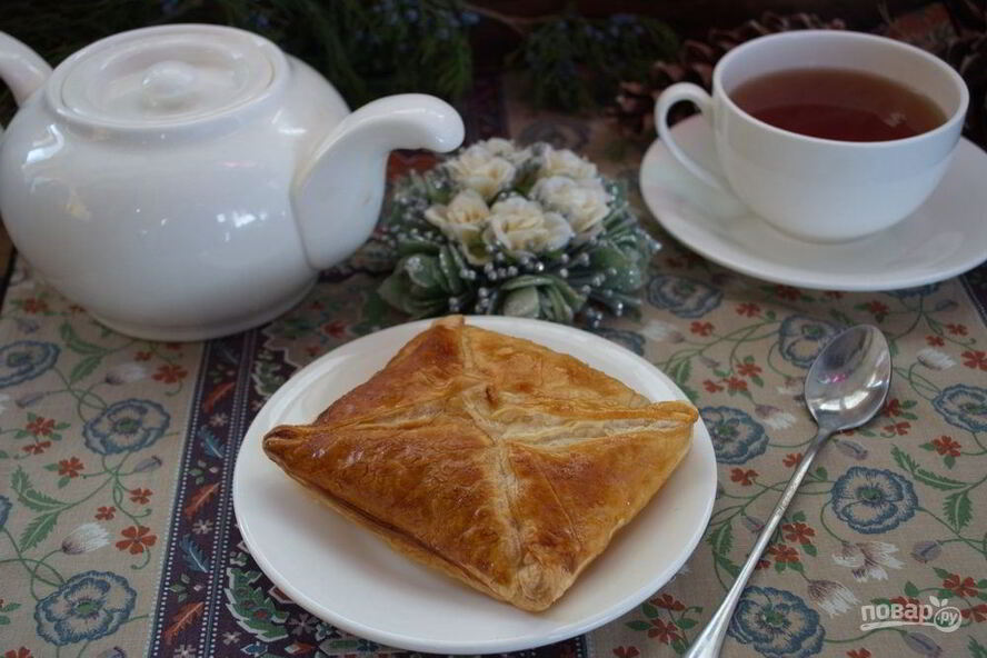 Рецепт слоеного бездрожжевого теста с творогом