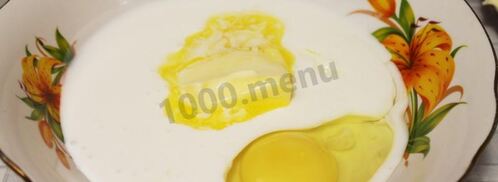 жидкое тесто на кефире и сметане. Шаг 4