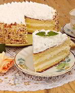 Бисквит на дрожжах для тортов