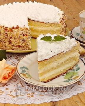 Бисквит на дрожжах для тортов