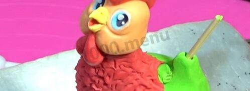 петух из мастики для торта. Шаг 10