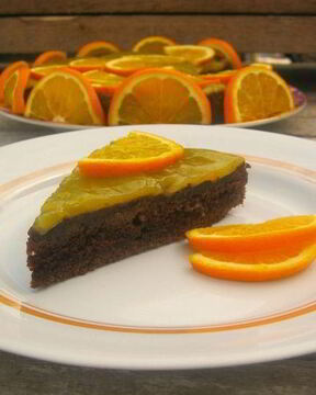 Шоколадно-апельсиновый торт