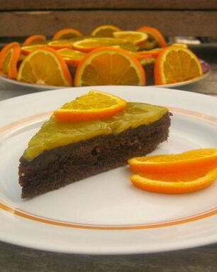 Шоколадно-апельсиновый торт