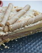 Шоколадный торт с бананом