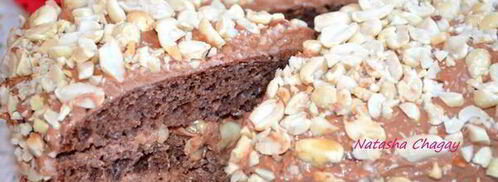 шоколадный торт с орехами. Шаг 10