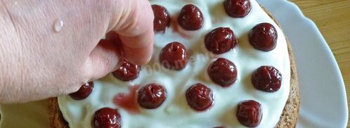 торт вишня в шоколаде. Шаг 28