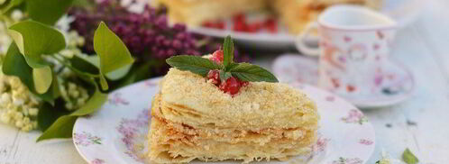 веганский постный торт наполеон. Шаг 12