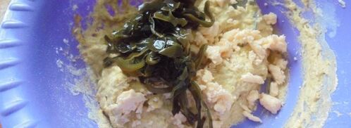 амарантовые вафли с морской капустой. Шаг 5