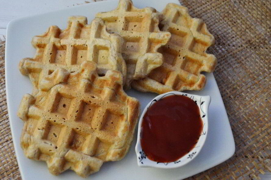 Рецепт чесночных вафель