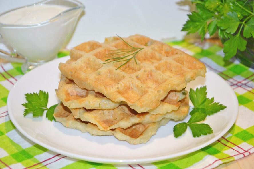 Рецепт картофельных вафель в вафельнице