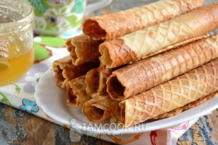 Рецепт тонких медовых вафель