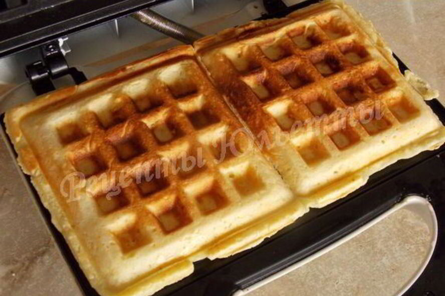 Рецепт творожных вафель